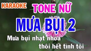 Mưa Bụi 2 Karaoke Tone Nữ Nhạc Sống - Beat Chất Lượng Cao - Nhật Nguyễn