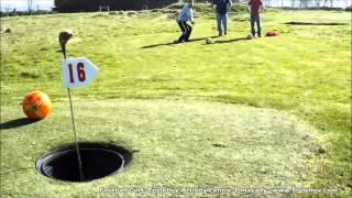 Footgolf Hole in One Attempt & Success at Foylehov Activity Centre