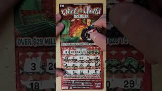 SINGLE MATCH SCRATCH! DECK THE HALLS DOUBLER! PA LOTTERY $10 CHRISTMAS SCRATCH OFF TICKET #scratch