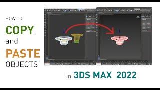How to copy and paste object in 3ds Max  | Tip 01