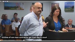 "Scumbag" contractor could get 20 years in prison