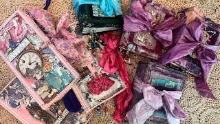 Batik & Collage Junk Journals Flip Through