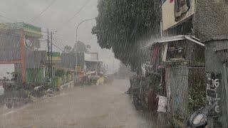Almost Flooded! Heavy Rain and Storm Hit My Village | Very Cold | Sleep Fast