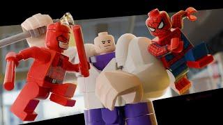 Daredevil & Spider-Man Vs Kingpin | LEGO Blender 3D Animation | 4K