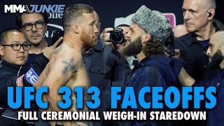 UFC 313 Full Card Final Faceoffs from Las Vegas | Ceremonial Weigh-Ins