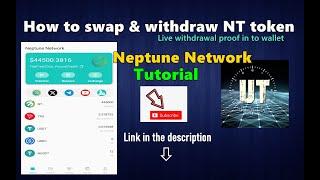 Neptune Network withdrawal proof | How to swap NT token to USDT & withdraw into your wallet.