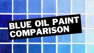 Blue Oil Paint Comparison #blueoilpaint