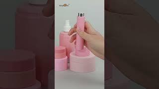 Pink Cosmetic Packaging Solution Rotating Spray Bottle