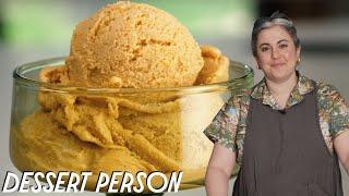 Claire Saffitz's Homemade Ice Cream Recipe (Salted Caramel) | Dessert Person