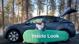 Car Camping Gear in MY Tesla Model Y