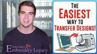 How to Transfer Designs from Computer to Embroidery Machine (EASIEST WAY!!!)