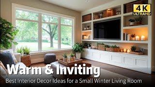 Warm Inviting: Best Interior Decor Ideas for a Small Winter Living Room