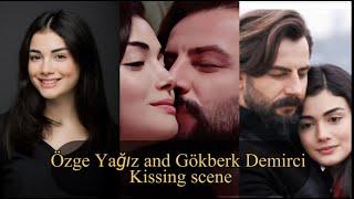 özge yağız and gökberk demirci kissing scene| beautiful couple Ryean and emir|turkish actor