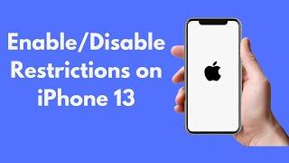 iPhone 13: How to Enable/Disable Restrictions on iPhone 13