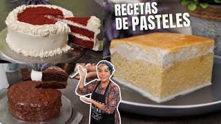 3 RECETAS de PASTELES fáciles y ricos para celebración