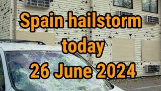 Spain hailstorm today! Strong storm causes damage in Madrid