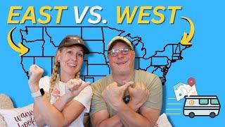 Full Time RVing - East Vs. West USA