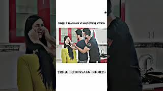 dimple malhan vlogs first video #triggeredinsaan #fukrainsaan #shorts