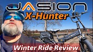 JASION X-Hunter Folding Ebike - WINTER RIDE Review