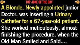  joke of the day | "A blonde woman had just passed her medical exams" #humor