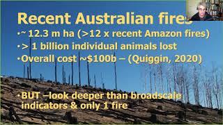 Professor David Lindenmayer - Key insights into the effects of, and recovery from wildfires
