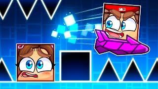 J'ai JOUÉ à GEOMETRY DASH avec ma FAN GIRL !