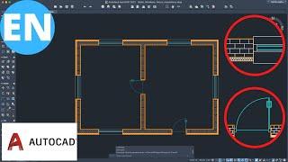 AutoCAD | Draw fast and professionally Walls, Windows, Doors, Insulations | Detailed