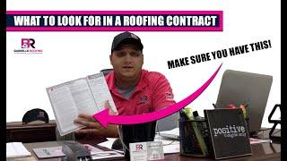 What To Look For In A Roofing Contract