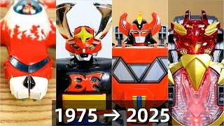 スーパー戦隊ロボ ヘッド公開 集! ゴレンジャーからゴジュウジャー 1975 → 2025 Super Sentai Robo Head Reveal Goranger to Gozyuger!