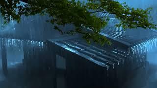 Rain for Deep Sleep in 5 Minutes - Sound of Rain and Thunderstorm in the Misty Forest