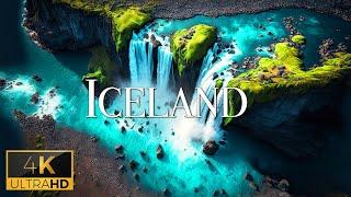 FLYING OVER ICELAND (4K Video UHD) - Peaceful Piano Music With Beautiful Nature Video For Relaxation