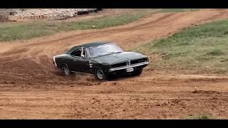 1969 Dodge Charger RT/SE survivor car takes the Jeep off-road challenge at Holley Moparty 2023