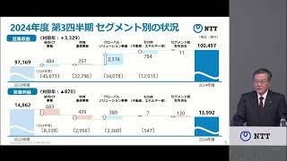 2024年度 NTT第3四半期決算会見（日本語）