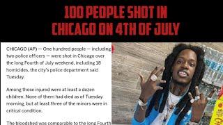 100 People Shot In Chicago On 4th Of July | Foolio Laid To Rest Open Casket (Footage)