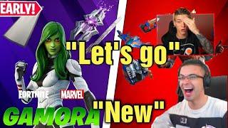 STREAMERS REACT TO *NEW* GAMORA BUNDLE *RARE* STAR-LORD IN THE FORTNITE ITEM SHOP!