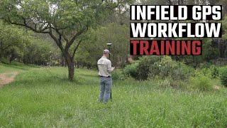 Infield GPS Workflow Training | How to do a Topographic Survey | RTK GNSS Surveying Training