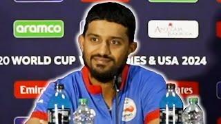 Aqib Ilyas (Oman Captain) pre-match press conference | Oman v Scotland | T20 World Cup 