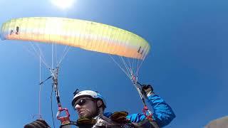 Entering my first deep spiral on Up Mana 25 paraglider Olüdeniz