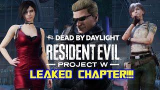 Dead By Daylight Chapter 25: Resident Evil - Project W LEAKED!! (All Perks and Killers/Survivors!)