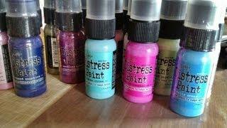 Tim Holtz Distress Paints Demo