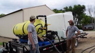 Cleaning out a VSI Hydroseeder