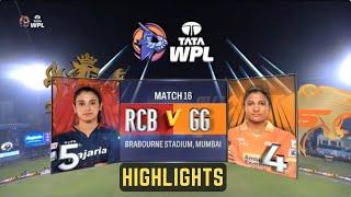 WPL 2023 | Royal Challengers Bangalore Women vs Gujarat Giants 16th Match Highlights | RCBW vs GGT