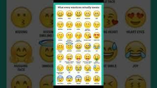 Emotional emoji meaning #short