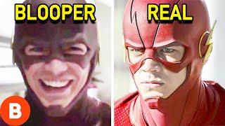 The Flash Bloopers VS. The Real Scene