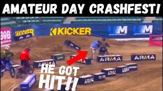 THIS Is Why You NEVER Stand on an ArenaCrash Track!! Reno Amateur Day Kicker Arenacross