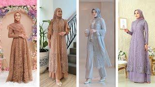 Inspirasi Gamis Brokat Terbaru 2023 | Colorful Abaya Design 2