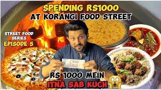 1000 RUPEES STREET FOOD CHALLENGE in KORANGI#4 KALLU CHOWK 2023