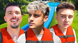 We Built A Water Slide In Our Backyard!