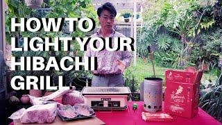 HOW TO light a Hibachi Grill | Outdoor Charcoal Yakiniku Grill | WAGYU HOW TO with Kimio Osawa