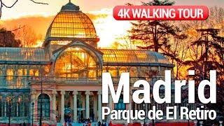 Madrid - Parque de El Retiro  (Spain) 4K Walking Tour Immersive Sound [4K Ultra HD/60fps]